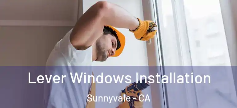  Lever Windows Installation Sunnyvale - CA