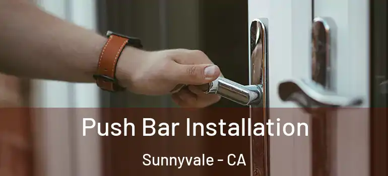  Push Bar Installation Sunnyvale - CA