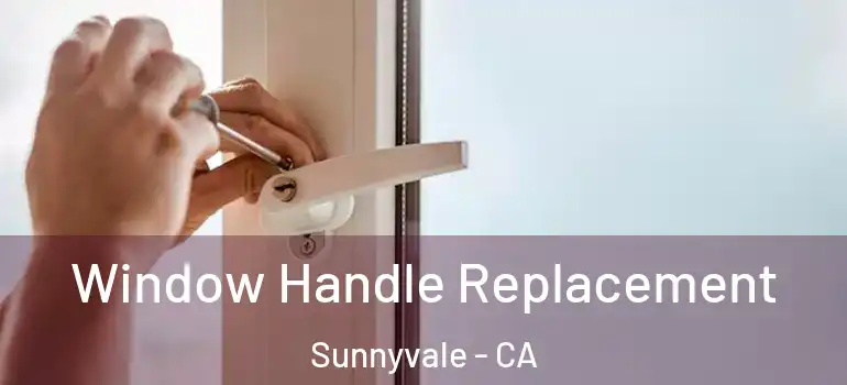  Window Handle Replacement Sunnyvale - CA