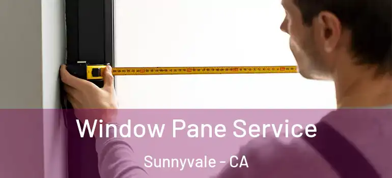  Window Pane Service Sunnyvale - CA